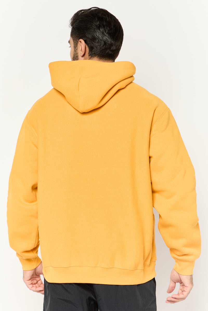 Champion ملابس رياضية للرجال بأكمام طويلة مناسبة، خارجية، هوديز، أصفر - Image 4