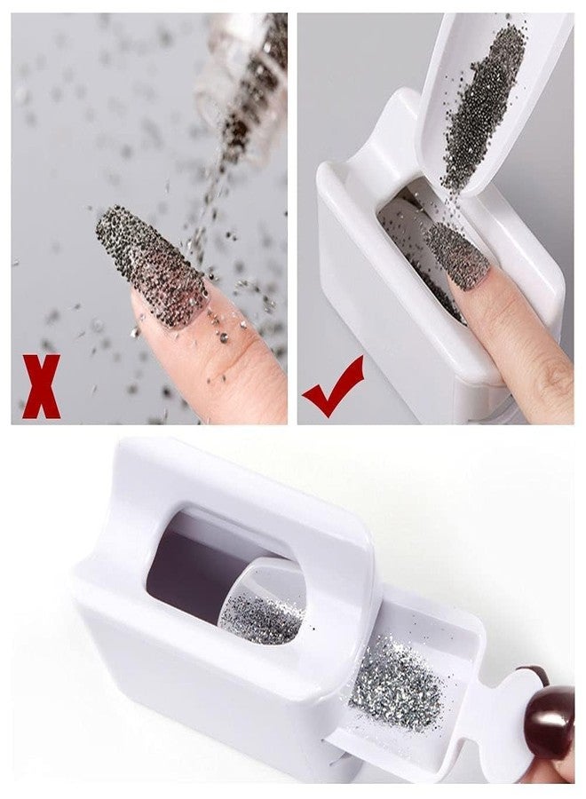 Brille Bee Dip Powder Recycling Tray Container with Scoop, Nail Dip Container Portable Dip Powder Storage Box or Nail Art and Makeup Tool - Image 5