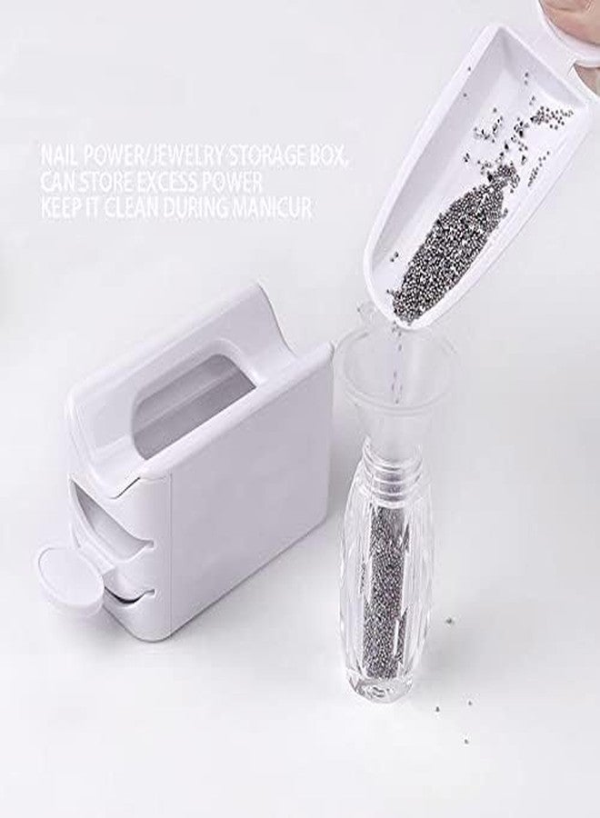 Brille Bee Dip Powder Recycling Tray Container with Scoop, Nail Dip Container Portable Dip Powder Storage Box or Nail Art and Makeup Tool - Image 4