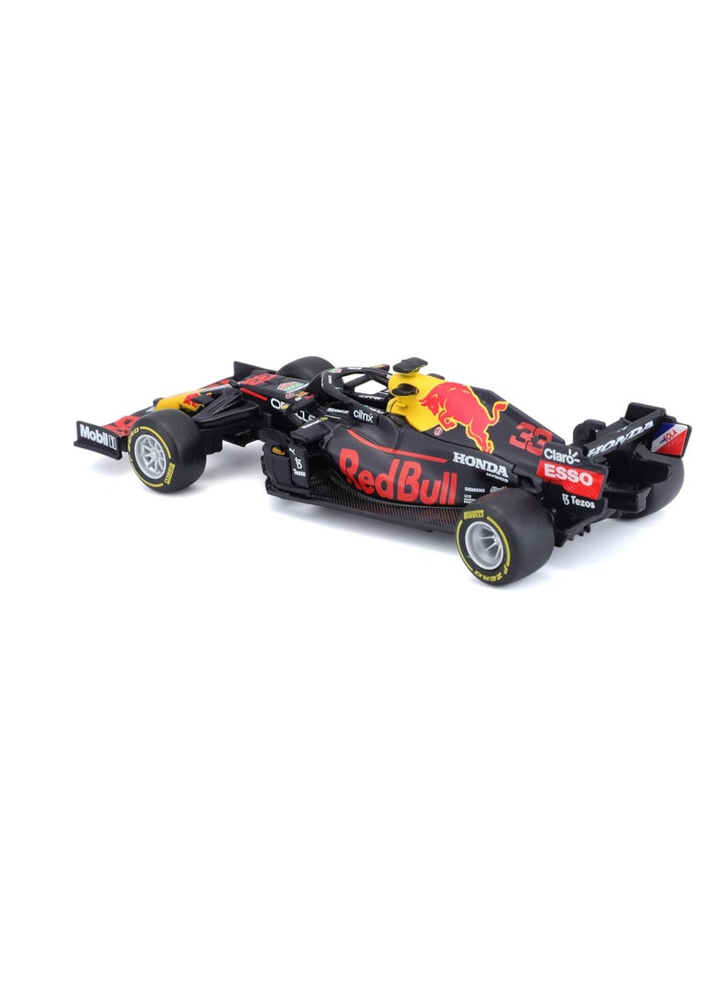 general RedBull Burago Racing RB16B Sergio Perez SP #11 Formula 1 2021 W/O Helmet 1:43 Scale Window Box - Image 2