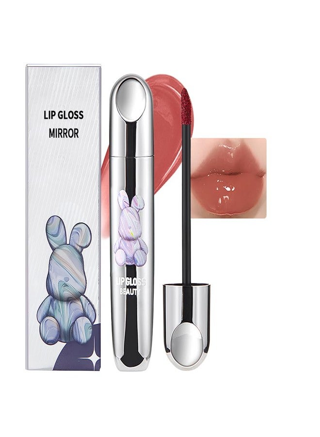 Hxssll Rosewood Nude Hydrating Lip Gloss Tint - High Shine Moisturizing Lip Glaze with Lightweight Non-Sticky Finish, Long-Lasting Nude Rose Lip Color for Smooth Full Lips, 616# - Image 1