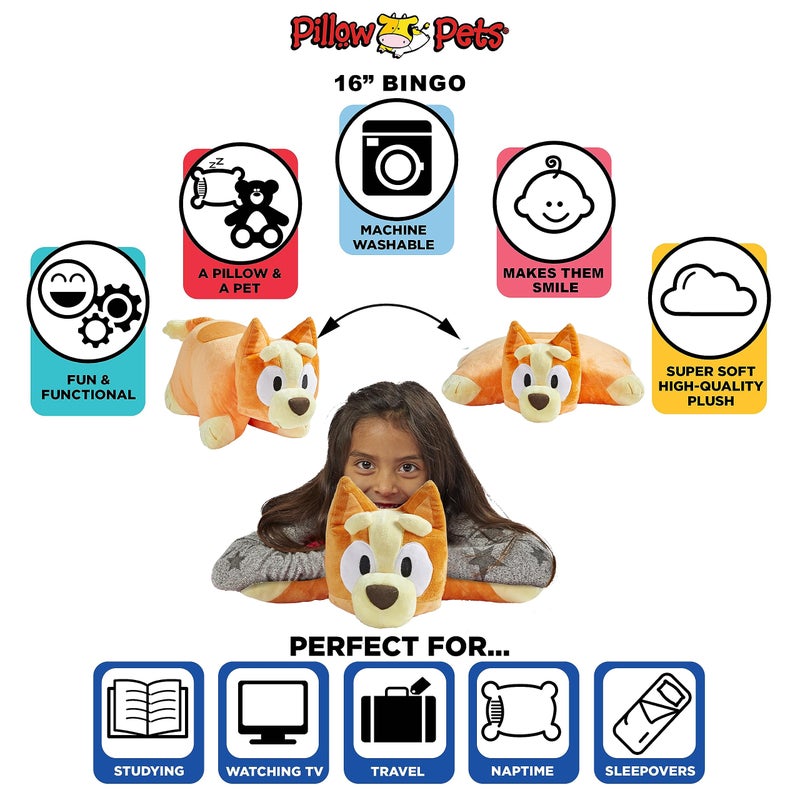 Pillow Pets Bingo, Stuffed Animal Plush Toy - Image 4