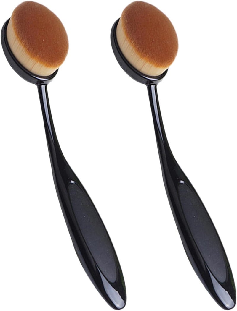 2 Pc Make Up Brush Type Makeup Brushes Cosmetics Face Kabuki Foundation Brushes Cosmetic Foundation Makeup Brush