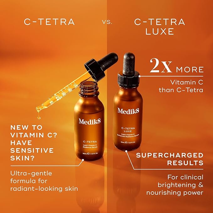 Medik8 CTetra Lipid 7 Vitamin C Radiance Serum Smoothing Brightening Nourishing Perfect For New Vitamin C Users or Sensitive Skin 30ml - Image 2