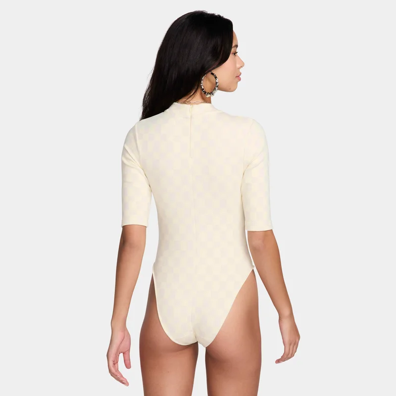 Nike Yellow Women's Sportswear Collection Jacquard Bodysuit for Women | Best Price UAE