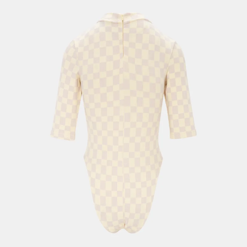 Nike Yellow Women's Sportswear Collection Jacquard Bodysuit for Women | Best Price UAE