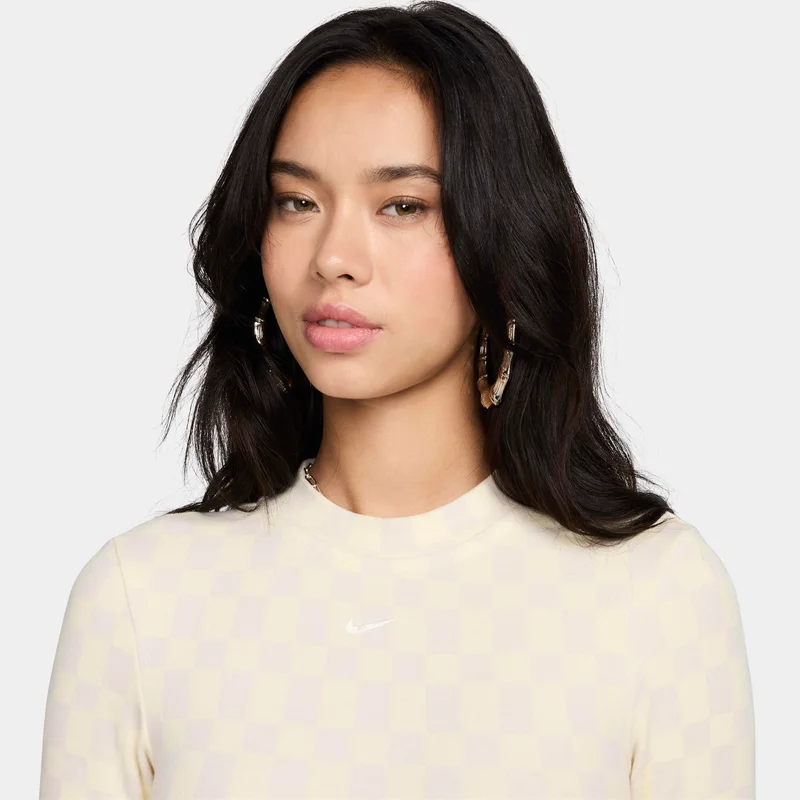 Nike Yellow Women's Sportswear Collection Jacquard Bodysuit for Women | Best Price UAE
