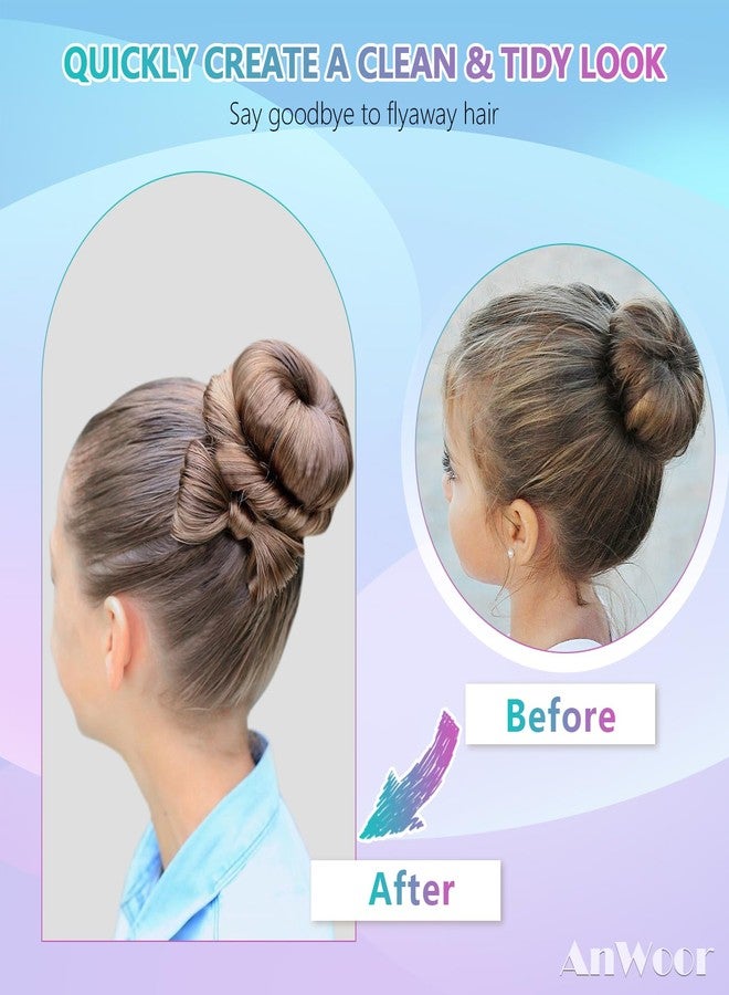 AnWoor Hair Wax Stick for Flyaways Hair Accessories for Women Girls Hair Bun Maker for Kids Baby Hair Gel Stick Kids Hair Products Slick Stick Girls Hair Accessories Hair Smoothing Stick - Image 3