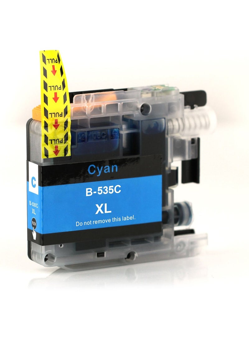 NexNova B-535C, B-535M, B-535Y, B-539BK 4-pack Ink Set for Brother DCP J100 J105 MFC J200 Printers - Image 5