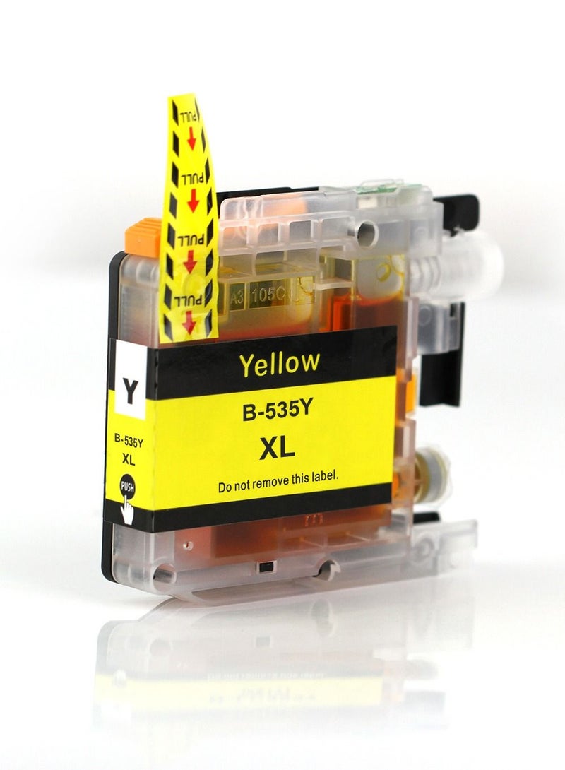 NexNova B-535C, B-535M, B-535Y, B-539BK 4-pack Ink Set for Brother DCP J100 J105 MFC J200 Printers - Image 3