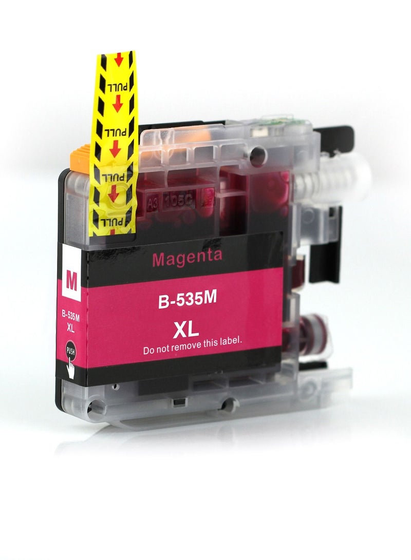 NexNova B-535C, B-535M, B-535Y, B-539BK 4-pack Ink Set for Brother DCP J100 J105 MFC J200 Printers - Image 4