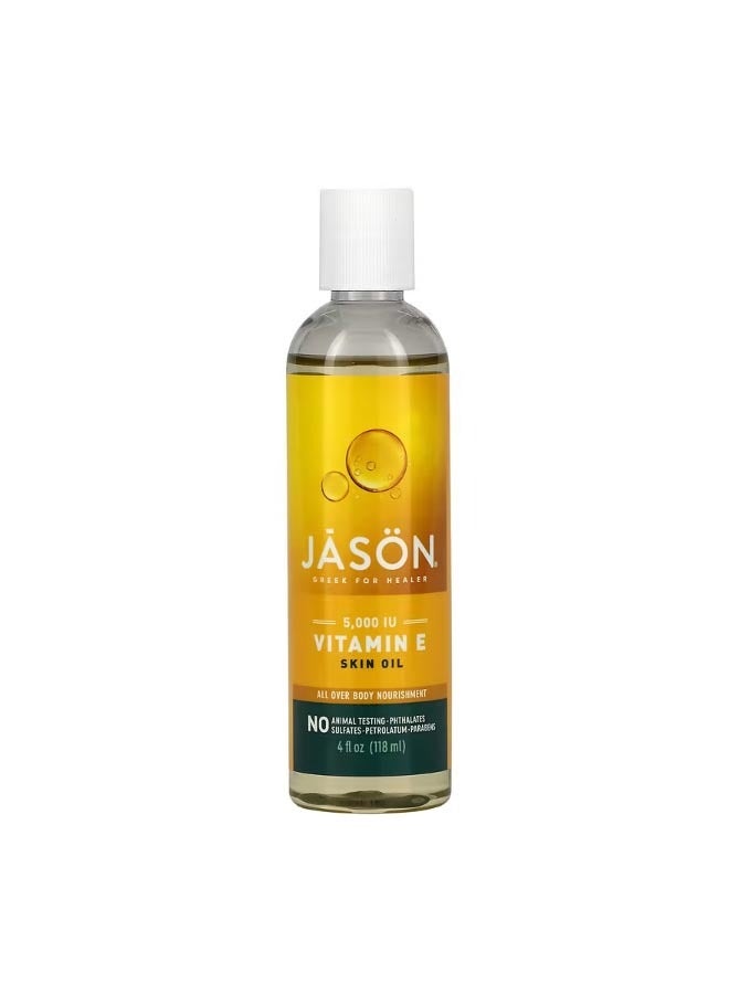 Jason Natural Vitamin E Skin Oil 5000 IU 4 fl oz 118 ml - Image 1