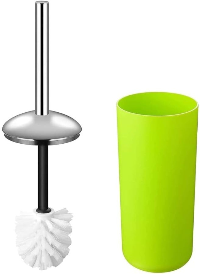 6 Pcs Plastic Bathroom Accessory Set Luxury Bath Accessories Bath Set Lotion Bottles, Toothbrush Holder, Tooth Mug, Soap Dish, Toilet Brush, Trash Can, Rubbish Bin (Green) - Image 3