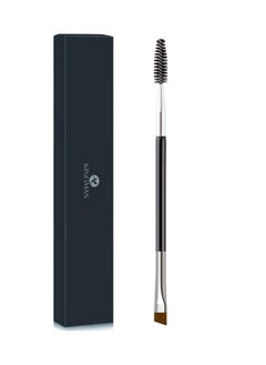 KingMas KINGMAS Eyebrow Brush, Professional Dual Angled Eye Brow Brush and Spoolie Brush Eyelash Comb Eyebrow Tool (Black)  - Image 1