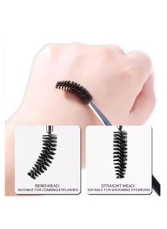 KingMas KINGMAS Eyebrow Brush, Professional Dual Angled Eye Brow Brush and Spoolie Brush Eyelash Comb Eyebrow Tool (Black)  - Image 3