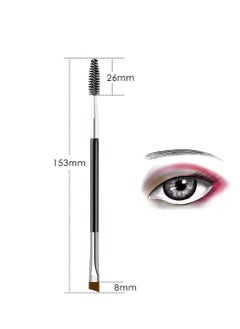 KingMas KINGMAS Eyebrow Brush, Professional Dual Angled Eye Brow Brush and Spoolie Brush Eyelash Comb Eyebrow Tool (Black)  - Image 4