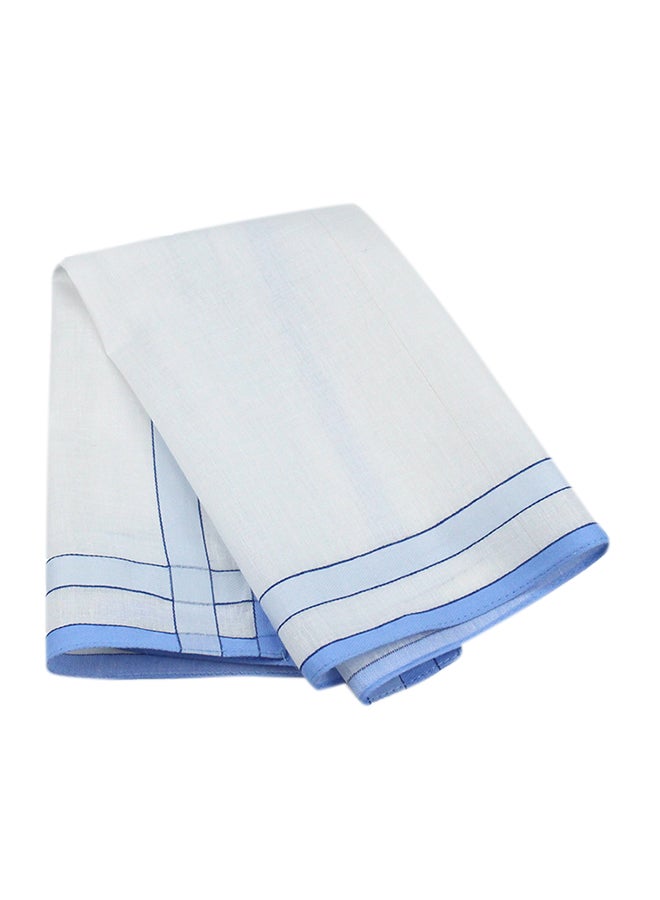 Cotton Square Handkerchief White - Image 2