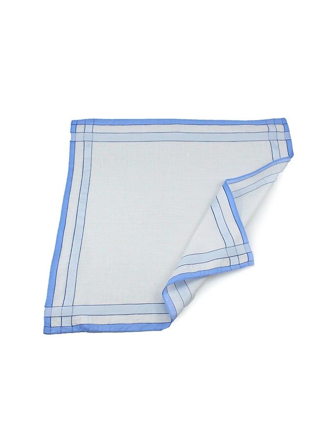 Cotton Square Handkerchief White - Image 3