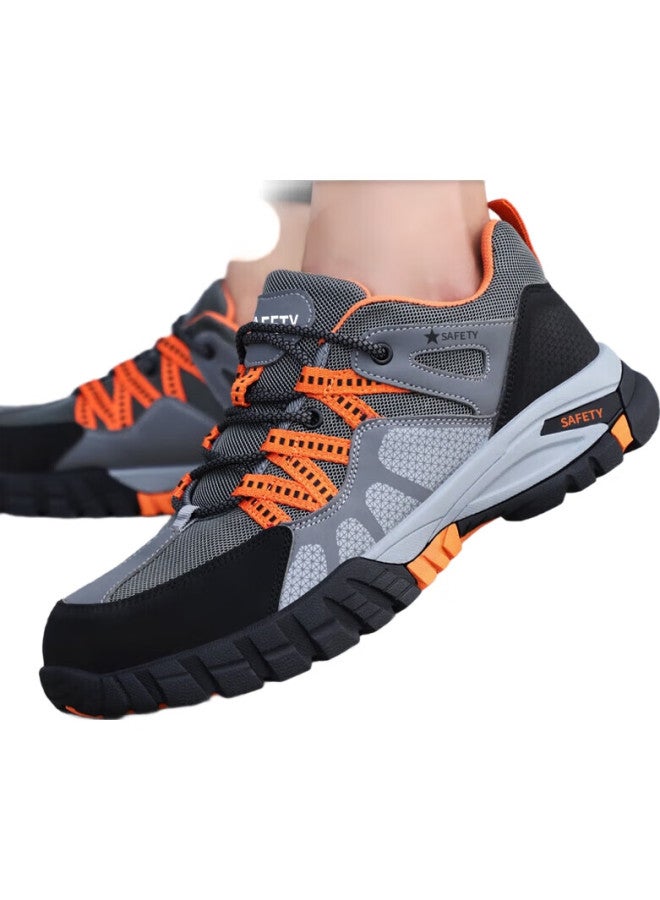 Jingtu Safety Shoes For Men, Summer Breathable, Steel Toe Cap, Puncture-Resistant, Wear-Resistant, Construction Site Safety Work Shoes 1105 Size 42 - Image 3