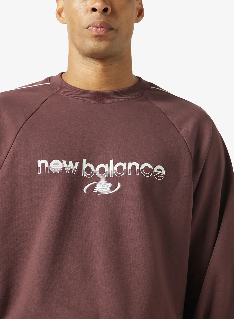 New Balance CHERRY LEATHER (YLR) Trackside French Terry Sweatshirt for Men | Best Price UAE