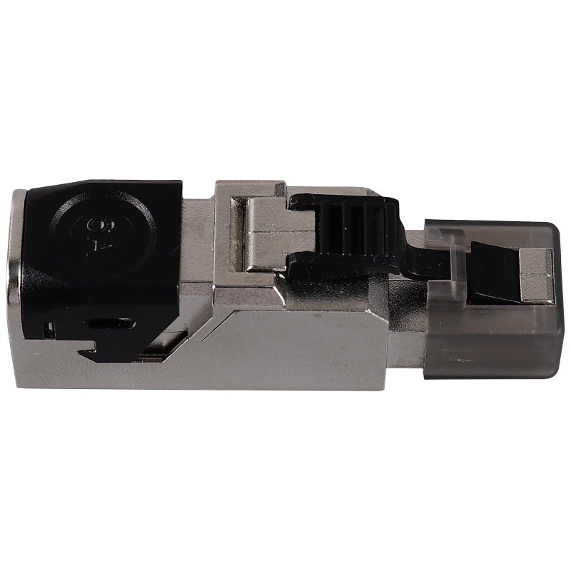موصل تمرير RJ45 موديولار محمي من فئة Cat8، مع طلاء ذهبي، نهاية كابل إيثرنت، بدون أداة ضغط، أداة مجانية لشبكات Cat6a و Cat7. - Image 2