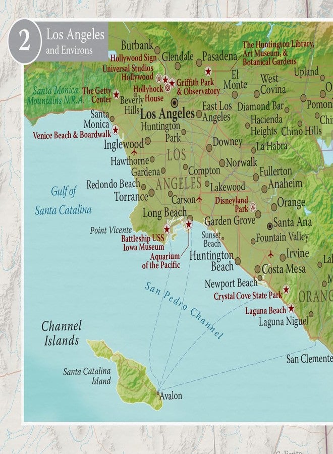 Maps International California Map - 17" x 22" - Laminated - Detailed Cartography - Maps International - Image 4