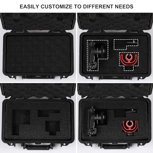 Mayouko Portable Tool Box with Shock- Proof Sponge, Water Proof Grade IP67, Waterproof Hard Case with Foam Insert, Shockproof Carrying Case, Explosion Proof Box, 11.6"L×8.3"W×3.9"H - Image 3