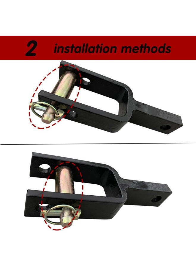 SUONE Versatile Quick Hitch Adapter with Adapter Sleeve Used to Adjust Top Link Bracket Movements for Category 1 top Link - Image 4