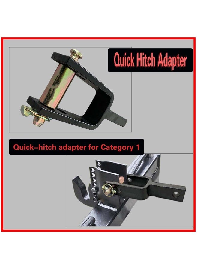 SUONE Versatile Quick Hitch Adapter with Adapter Sleeve Used to Adjust Top Link Bracket Movements for Category 1 top Link - Image 2