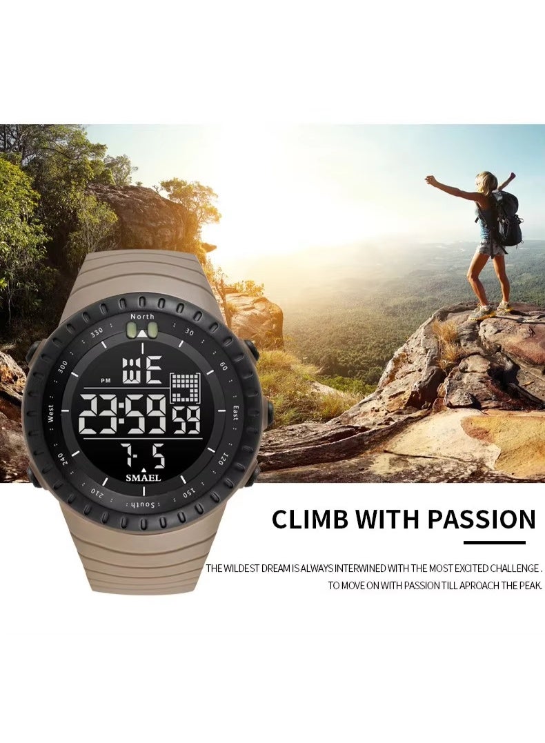 SMAEL outdoor sports running waterproof strap night light digital watch for mountain climbing multi-functional - Image 2