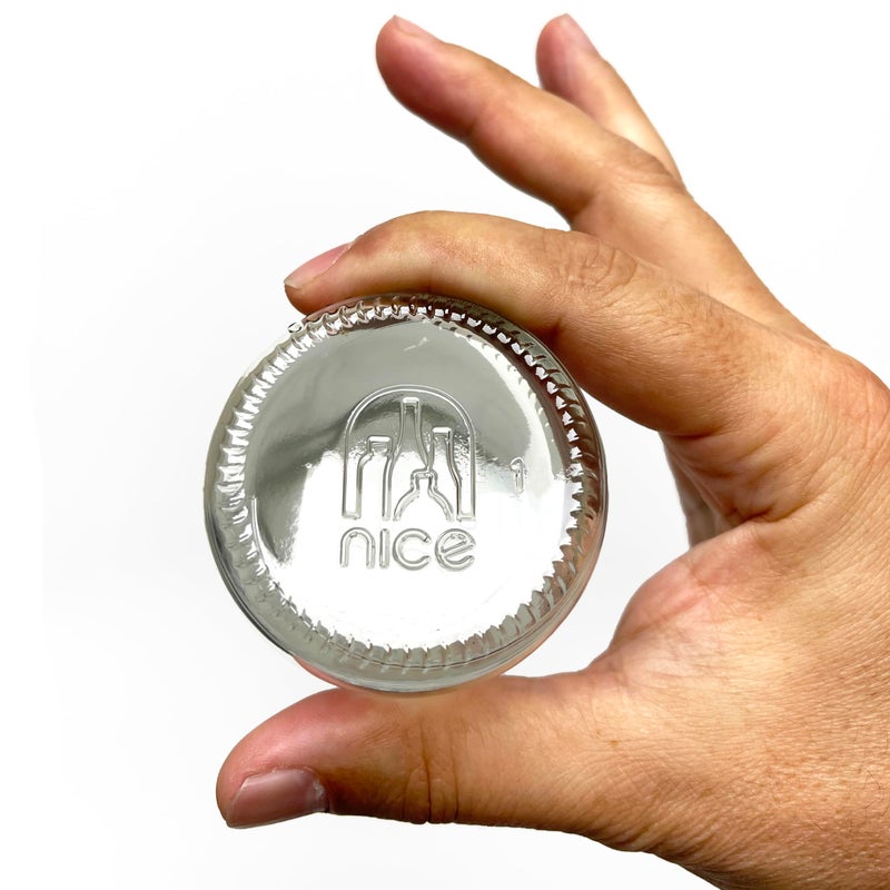 nicebottles - Clear Glass Woozy Bottles, 12 Oz (375ml) - Case of 12 Lovely Bottles Packed in Sturdy Box with 15 Black Screw Caps (Yes, That's 3 Extra Caps!) - Image 3