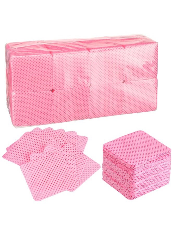 Maitys 1000 Pieces Eyelash Extension Glue Wipes Eyelash Glue Cleaner Non Woven Fabric Wipes Lash Supplies Accessories Tools for Extension Nail Polish Bottle(Rose Red) - Image 1