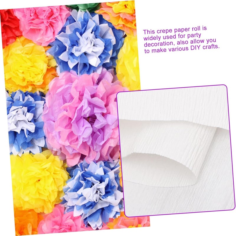 DOITOOL Crepe Italian Stretch Crepe Paper for Flower Making DIY Crafts Wedding Birthday Party Decoration and Floral Artwork Supplies - Image 5