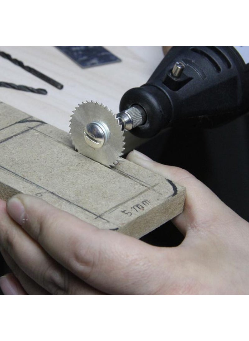 Acar Buffer Metal 6 Piece Mini Drill Bit Wood Cutting Round Steel Blade Disc Saw Set Kit  - Image 2