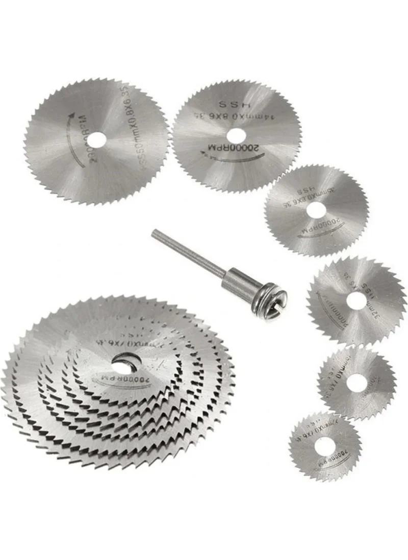 Acar Buffer Metal 6 Piece Mini Drill Bit Wood Cutting Round Steel Blade Disc Saw Set Kit