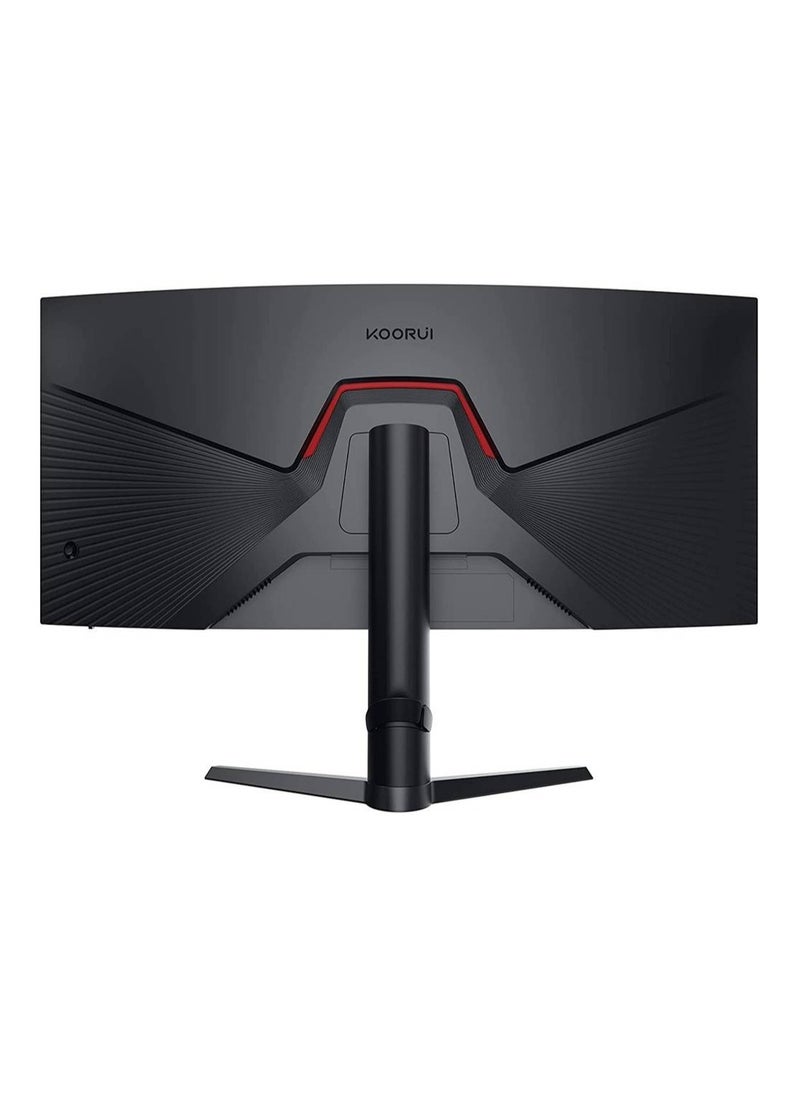 KOORUI - 34-Inch VA WQHD Curved Gaming Monitor, 165Hz Refresh Rate, 21:9 Aspect Ratio, 1ms Refresh Rate, FreeSync/G-Sync Technology, VESA Compatible, DP1.2/DP1.4, Black | 34E6UC - Image 1