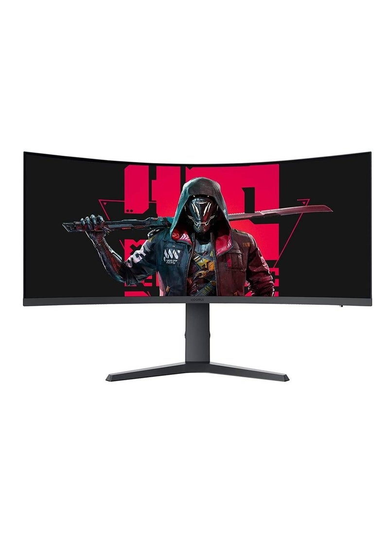 KOORUI - 34-Inch VA WQHD Curved Gaming Monitor, 165Hz Refresh Rate, 21:9 Aspect Ratio, 1ms Refresh Rate, FreeSync/G-Sync Technology, VESA Compatible, DP1.2/DP1.4, Black | 34E6UC - Image 1