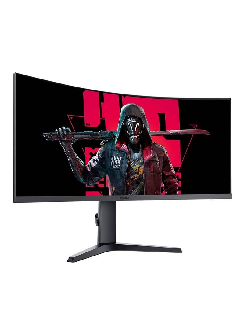 KOORUI - 34-Inch VA WQHD Curved Gaming Monitor, 165Hz Refresh Rate, 21:9 Aspect Ratio, 1ms Refresh Rate, FreeSync/G-Sync Technology, VESA Compatible, DP1.2/DP1.4, Black | 34E6UC - Image 1