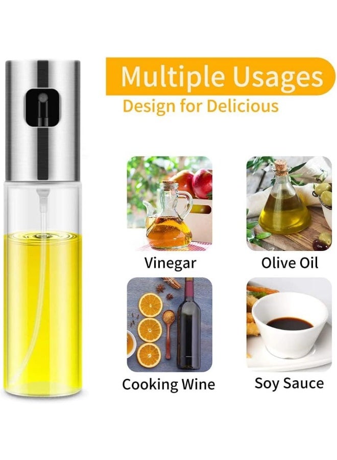 MOMENT رشاش زيت للطهي، 100 مل رشاش زيت الزيتون، زجاجة رش زيت الزيتون، رش زيت الزيتون للسلطة، الشواء، الخبز في المطبخ، التحميص - Image 2