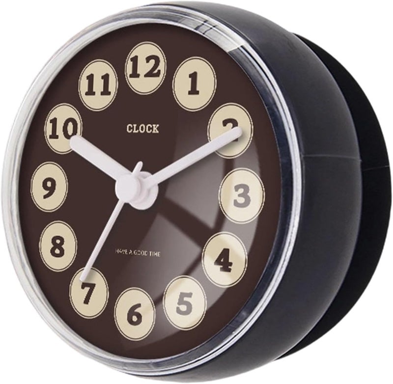 Waterproof Shower Wall Clock With Strong Suction Cup For Bathroom Pool Supplies Style F - Image 1
