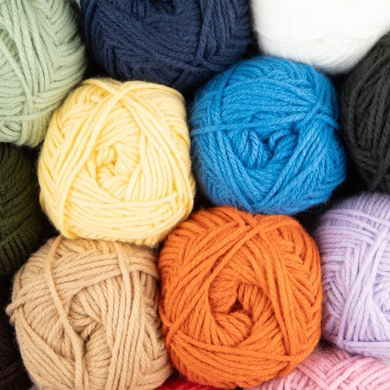 Craft County Medium 4 Acrylic Yarn â€“ 200 Yards of Super Vibrant Yarn for Blankets, Scarves, Hats, & More! - Image 3