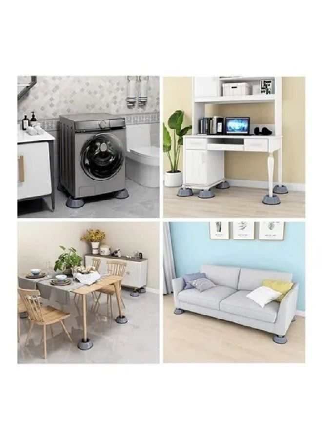 صن شاين مجموعة من اربع وسائد لغسالة الملابس مقاومة للاهتزاز . - Image 2