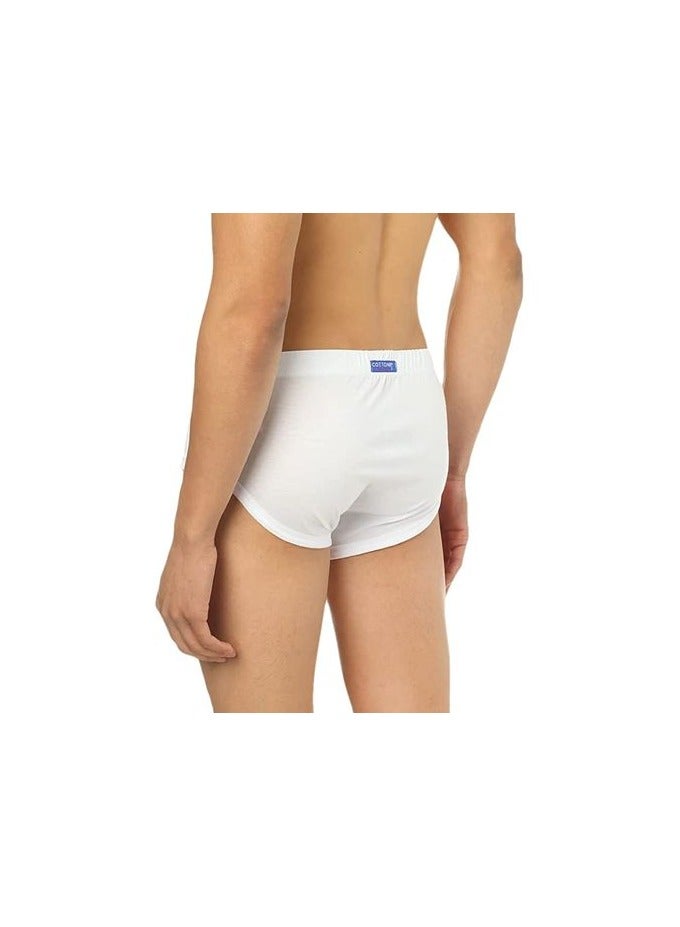 COTTONIL Cottonil® Men Bikini Slip Bundle of 3 White Slips (100% Cotton)  - Image 2