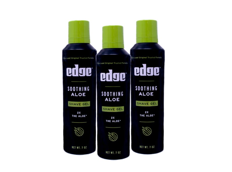 Edge Soothing Aloe Shave Gel Men Shave Gel by Edge, 7 Ounce ( 3 Pack ) - Image 1