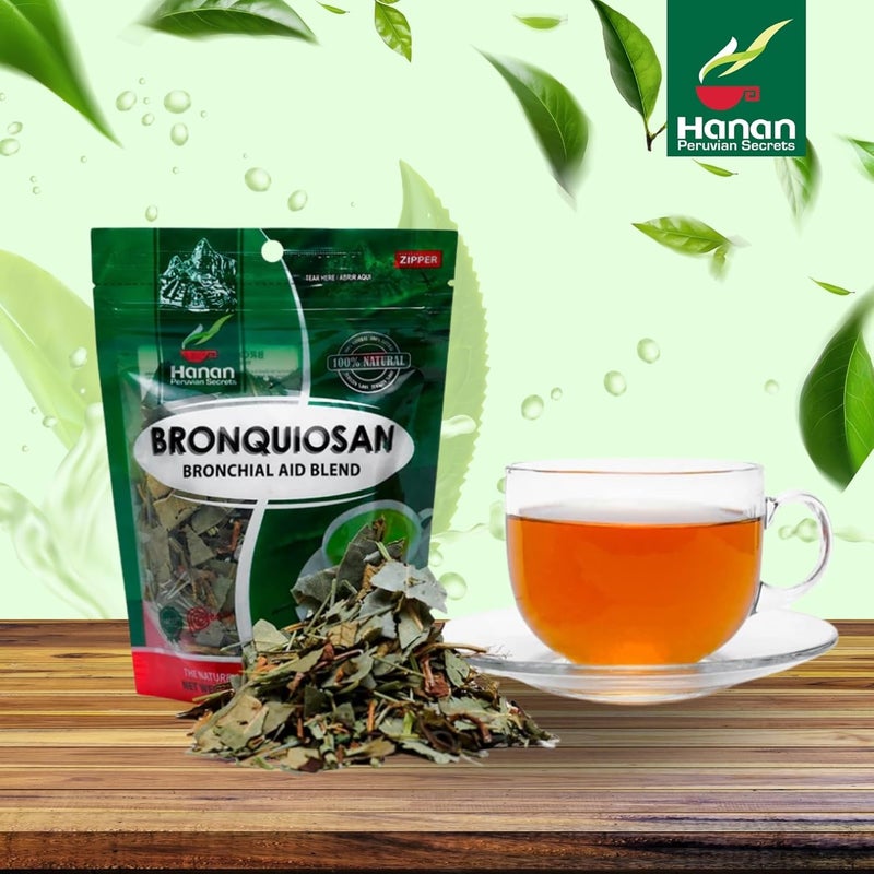 Hanan Peruvian Secrets Hanan Bronquiosan Herbal Tea - 100% Natural Bronchial Aid Blend - Image 3