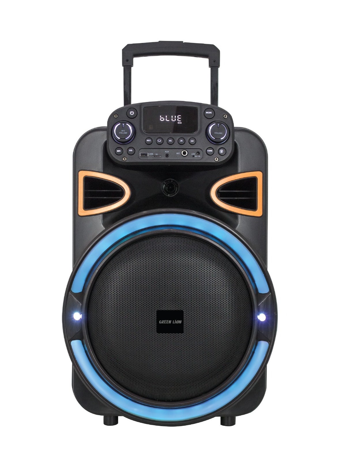 PartyLife 500 Bluetooth Speaker – 50W RMS Power, 4400mAh Battery, Deep Bass, 50Hz-20kHz Frequency, Wireless Mic, Remote Control, Bluetooth 5.0, and Light Show for Immersive Party Experiences - Black 