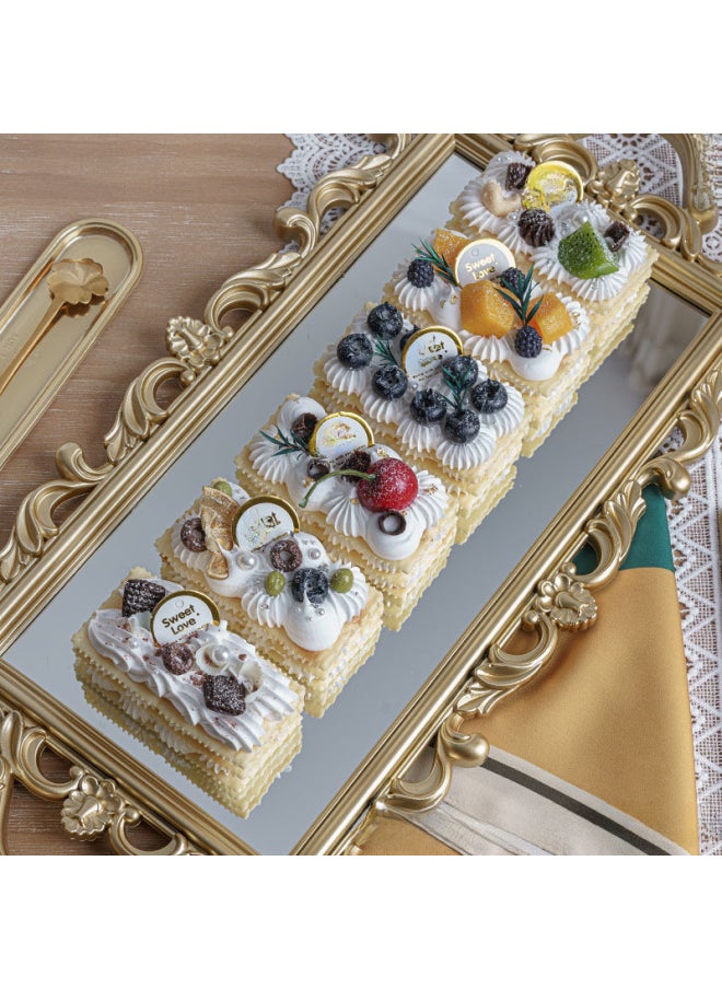 Simulation Cake Model Fruit Soda Biscuits Gourmet Snack Set Up Decorative Scene Layout Wedding Photo Props-Color:Chocolate Cheerloin-C  - Image 3
