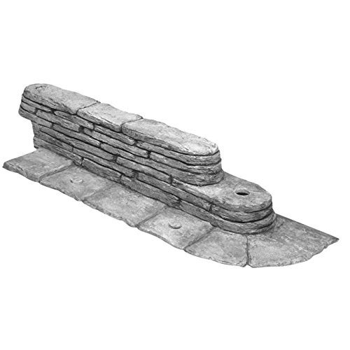 Emsco Group 2032-1-1 Bedrocks Trim-Free Lawn Edging – Gray, – tural Stacked Design Bedrock Garden Edging, 10', Slate 9 (10 peices) - Image 5