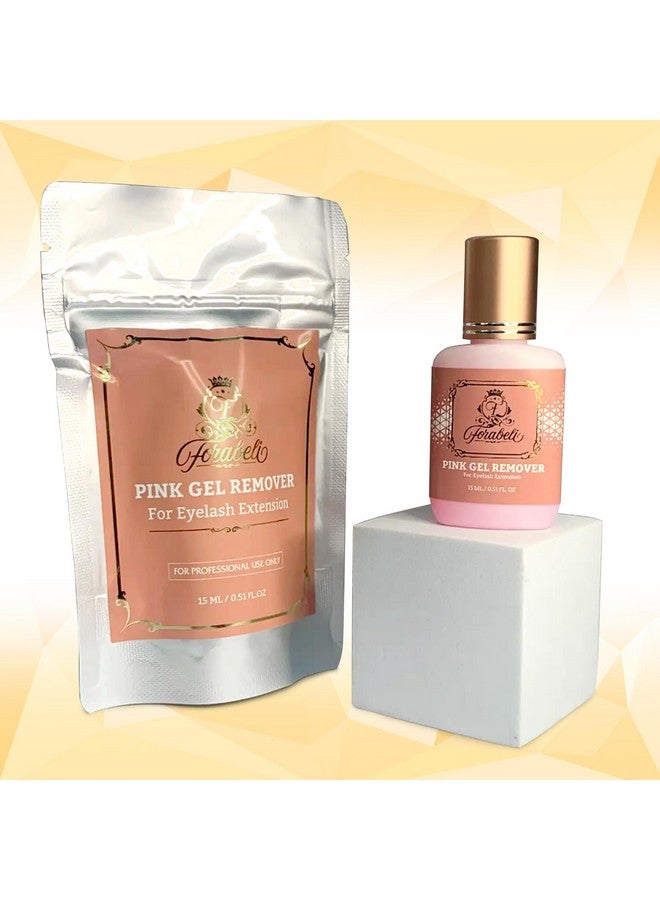 Forabeli Pink Gel Lash Remover for Eyelash Extensions, 15ml, Safe and Gentle Formula, Easy to Apply, Versatile and Efficient - Image 2