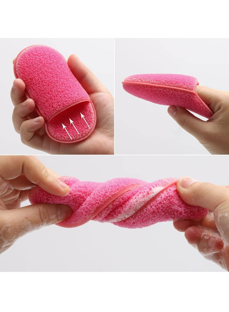 Loquat 6 Pieces Facial Sponge for Cleansing and Exfoliating, Reusable Makeup Removal Pads Face Wash Sponge - Image 3